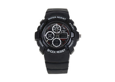 Czarny 30 M Sport Waterproof LED cyfrowy zegarek Stainless Steel Case Powrót