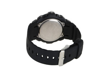 Czarny 30 M Sport Waterproof LED cyfrowy zegarek Stainless Steel Case Powrót