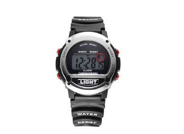 Oporne 30M wodne wielofunkcyjne zegarki cyfrowe dla dzieci, czarny ABS Case