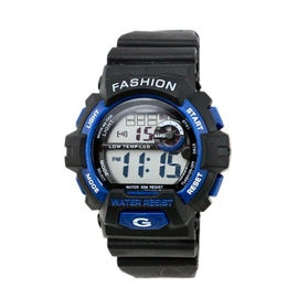 Odkryty dla dorosłych Czarny Pasek Cyfrowy Wrist Watch 24 godzinny system, Wodoszczelność
