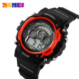 Kolorowe EL Podświetlenie wielofunkcyjny zegarek sportowy Red Case 44mm Dla Unisex