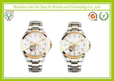 Wielofunkcyjny automatyczny mechaniczny zegarek Stainless Steel Szkielet dla Kobiet
