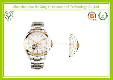 Wielofunkcyjny automatyczny mechaniczny zegarek Stainless Steel Szkielet dla Kobiet