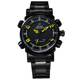 WH-1101B2 analogowo-cyfrowych wyświetlacz LED męska Sport Quartz Wrist Watch Army