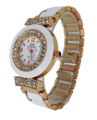 1 atm Alloy Case analogowy zegarek kwarcowy plastikowe zespoły MOP Dial Watch na prezent