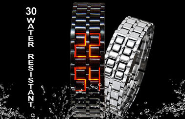 Skmei Man żelaza samurajów lawy Zegarek LED, LED Cyfrowy Wrist Watch